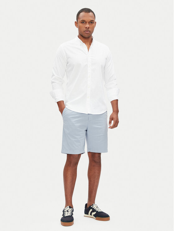 Pepe Jeans Pepe Jeans Pantalon scurți din material PM801181 Albastru celest Regular Fit