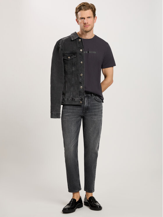 Cross Jeans Cross Jeans T-Shirt 16052-021 Szary Regular Fit