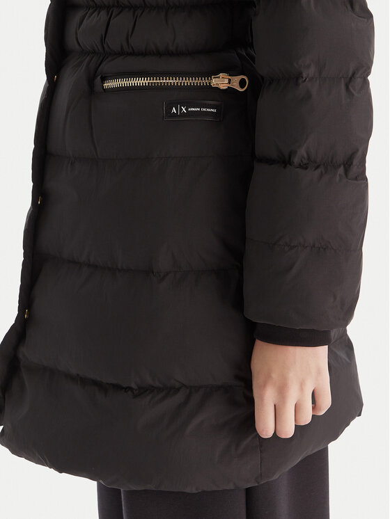 Armani Exchange Armani Exchange Zimski plašč XW000652 AF15984 UC001 Črna Regular Fit