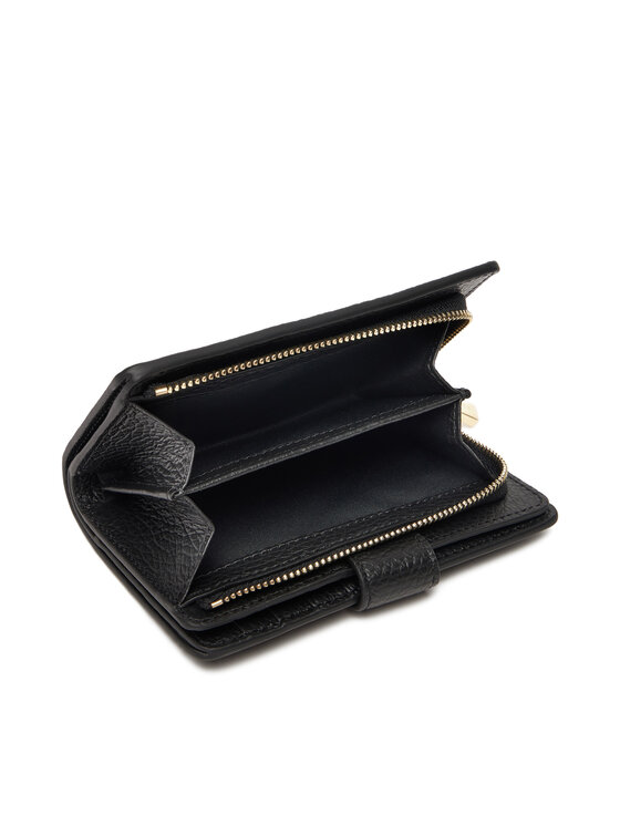 Coccinelle Coccinelle Голям дамски портфейл MW5 Metallic Soft E2 MW5 11 E7 01 Черен