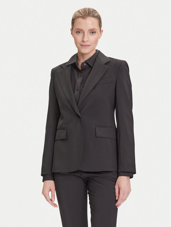 Weekend Max Mara Weekend Max Mara Giacca da abito Lamine 2525046041 Nero Regular Fit