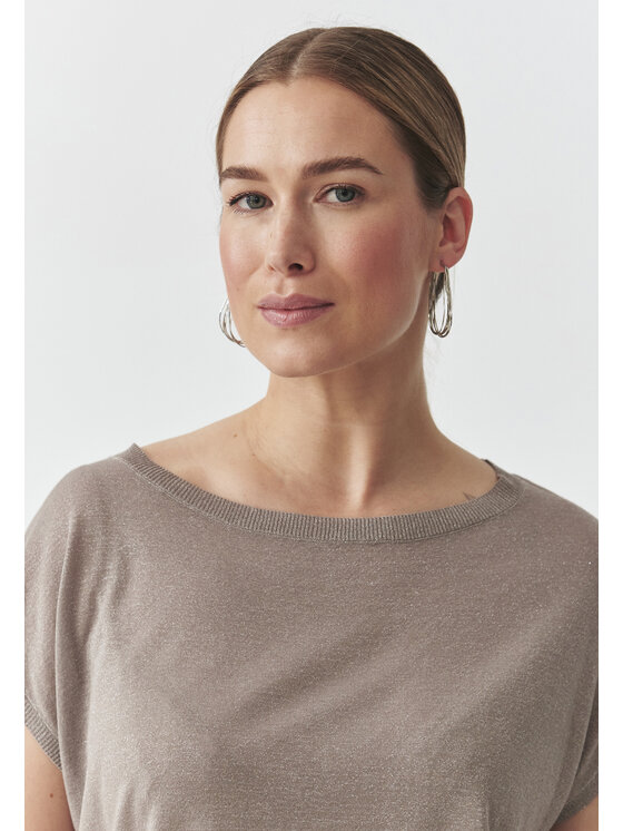 TATUUM TATUUM Sweter GOLDIE Beżowy Oversize