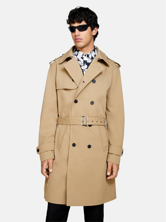 Sisley Sisley Vihmamantel 21ZHSN02Z Beež Regular Fit