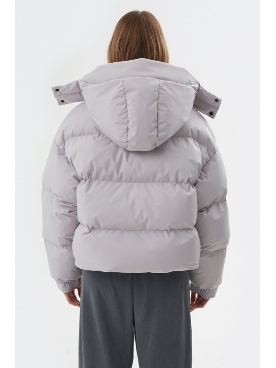 Estro Estro Μπουφάν πουπουλένιο ER00114589 Γκρι Oversize