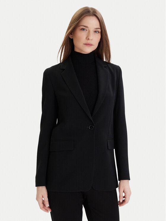 BOSS Boss Švarkas Jocaluah 50490053 Juoda Regular Fit