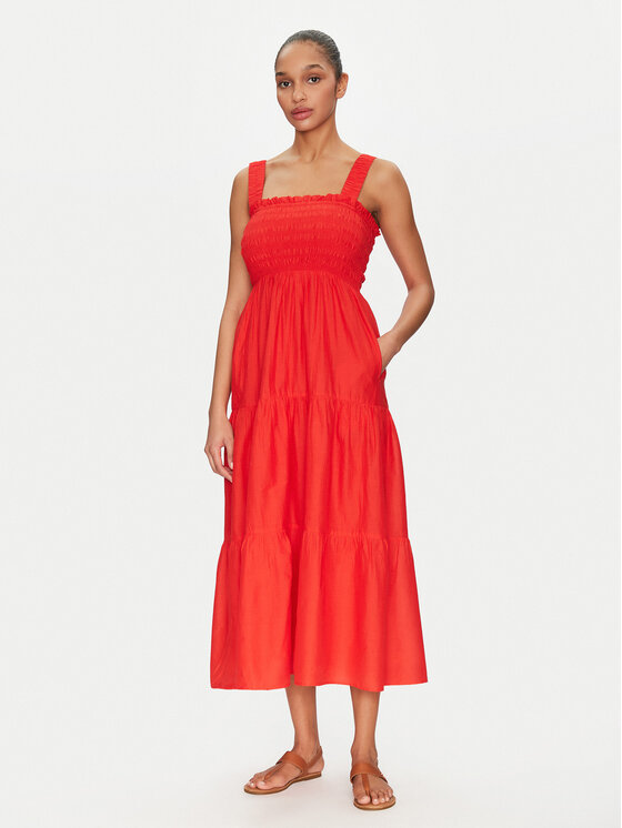 Seafolly Seafolly Sommerkleid Faithful 55452-DR Orange Regular Fit
