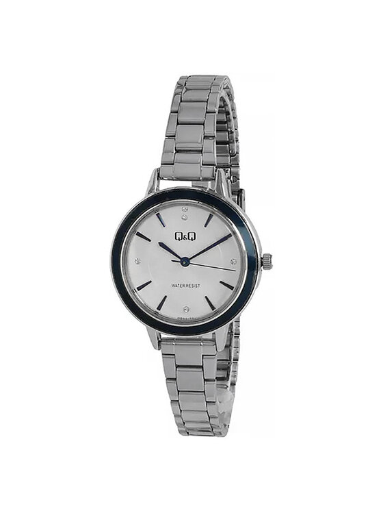 Q&Q Q&Q Zegarek QB89-201 Srebrny