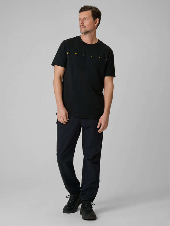 4F 4F T-Shirt CITY Czarny Regular Fit