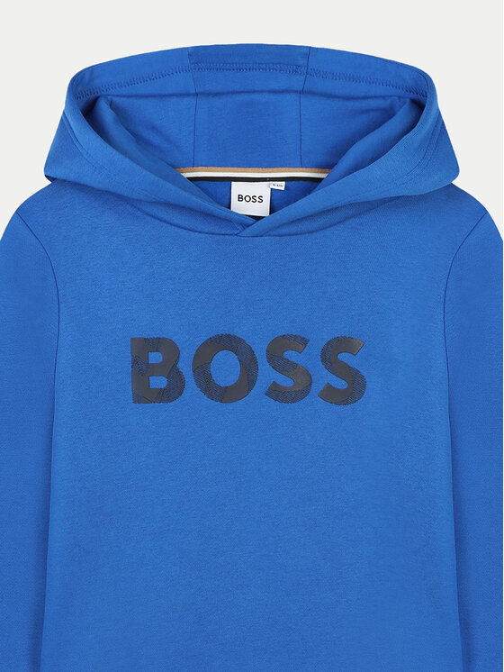BOSS Boss Pulóver J51189 S Kék Regular Fit