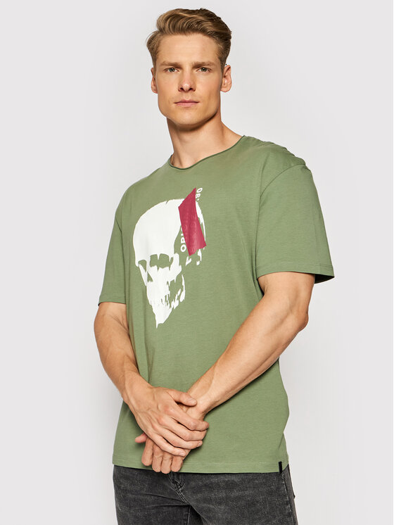 T-shirt Jack 12189294 Verde Relaxed Fit