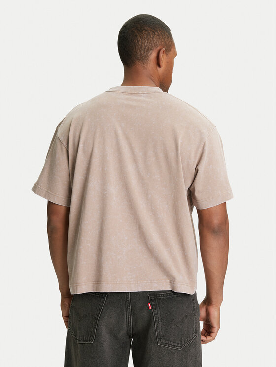 Jack & Jones Jack & Jones T-Shirt Retreat 12277886 Beżowy Oversize