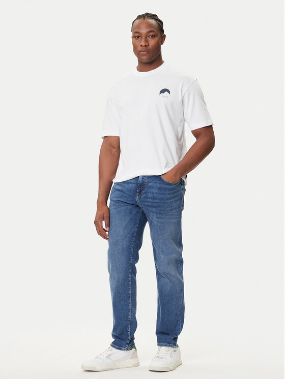 BOSS BOSS Majica Te_Move 50547087 Bela Relaxed Fit
