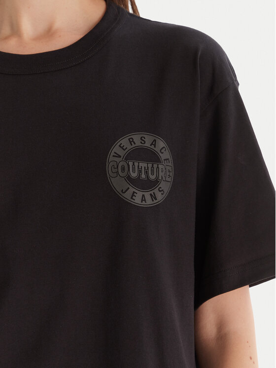 Versace Jeans Couture Versace Jeans Couture Футболка 79GAHT06 CJ00T Чорний Regular Fit