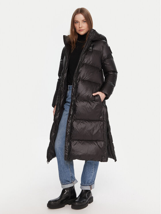 Blauer Blauer Zimski plašč 25WBLDK03161 Črna Regular Fit
