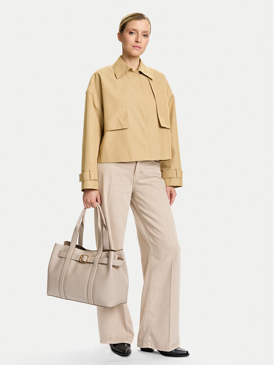 Calvin Klein Calvin Klein Soma Buckle Medium Tote LV04F3294G Écru