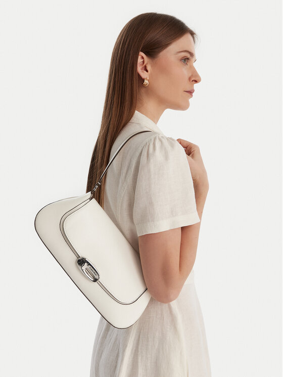 Calvin Klein Calvin Klein Borsetta Hardware Flap Shoulder Bag LV04F3146G Bianco