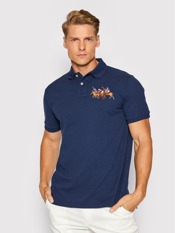 Polo Ralph Lauren Polo Ssl 710814437003 Tamnoplava Slim Fit