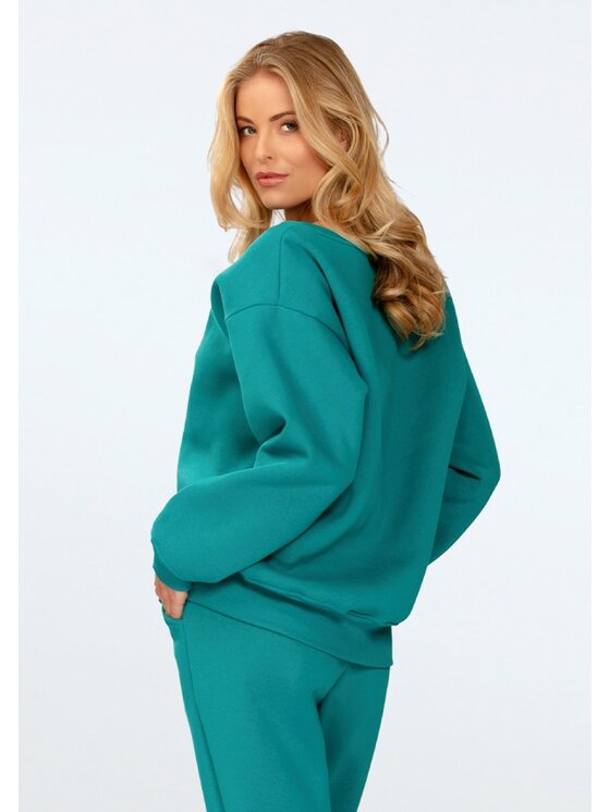 DKaren Sport DKaren Sport Bluza Rehema Turkusowy Relaxed Fit