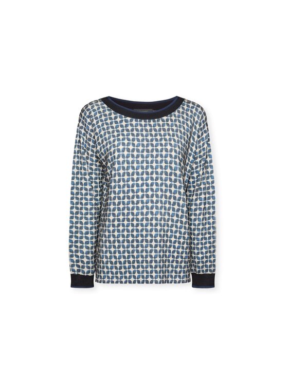 Elena Mirò Elena Mirò Cardigan M408Z000533N0S3 Blu Boxy Fit