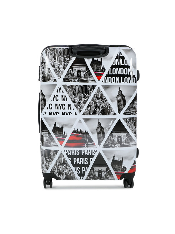 Saxoline Saxoline Velik kovček Cities L B25W1.71.09 Siva