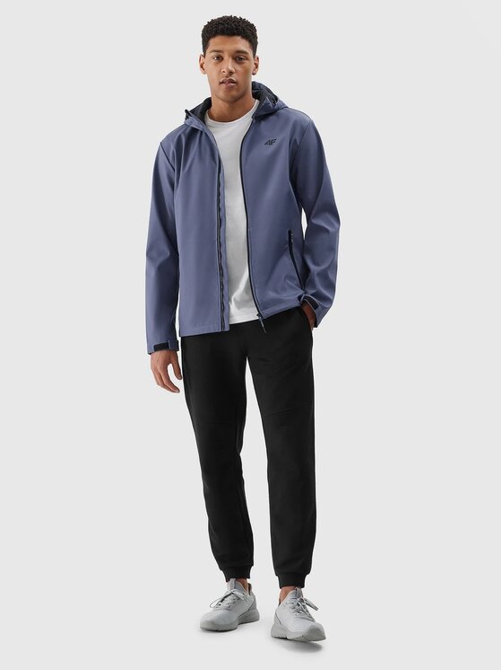 4F 4F Kurtka softshell 4FWSS24 TSOFM234 32S DENIM L Niebieski Regular Fit