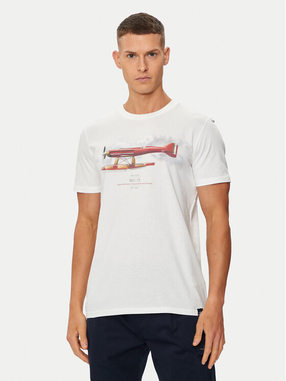 Aeronautica Militare Aeronautica Militare T-Shirt 241TS2252J607 Εκρού Regular Fit