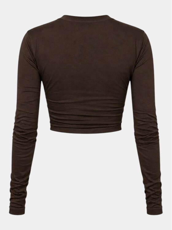MADE BY SOCIETY MADE BY SOCIETY T-Shirt FORM CORE - T27517 Brązowy Basic Fit
