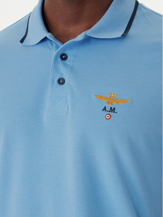 Aeronautica Militare Aeronautica Militare Polo 261PO1308UP00082 Plava Regular Fit