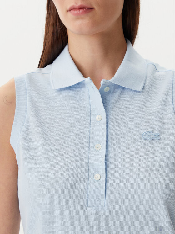 Lacoste Lacoste Поло PF5445 Блакитний Slim Fit