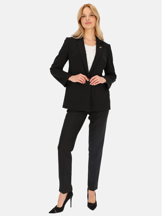 L’AF L’AF Marynarka Lenon Czarny Regular Fit