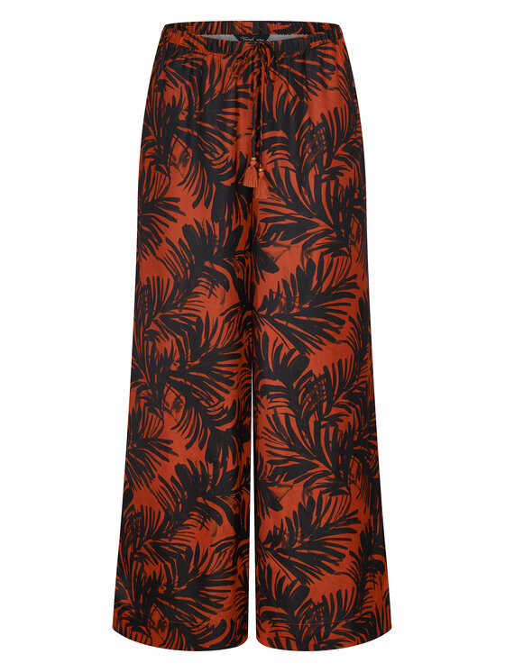 Triumph Triumph Текстилни панталони Summer 10227246 Кафяв Wide Leg