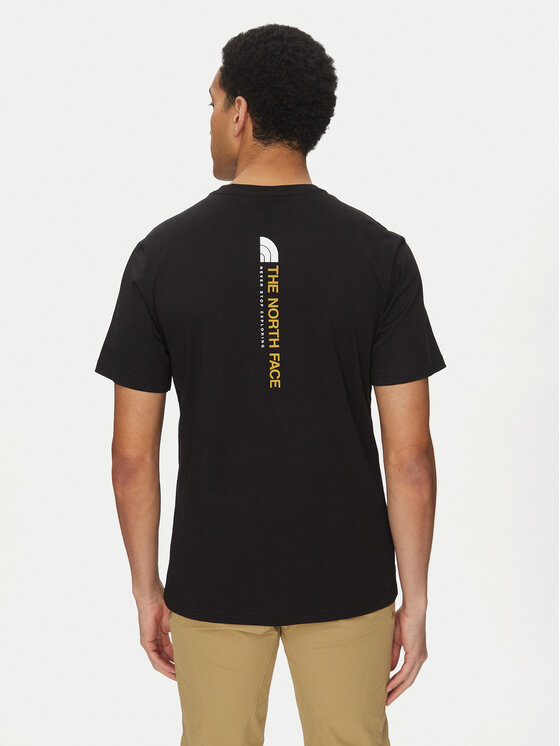 The North Face The North Face T-krekls Vertical NF0A89FP Melns Regular Fit