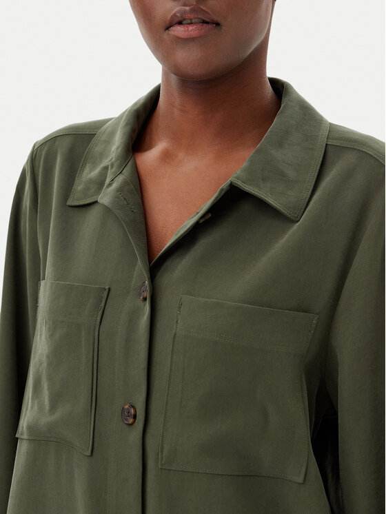 Tom Tailor Tom Tailor Koszula 1045274 Zielony Regular Fit