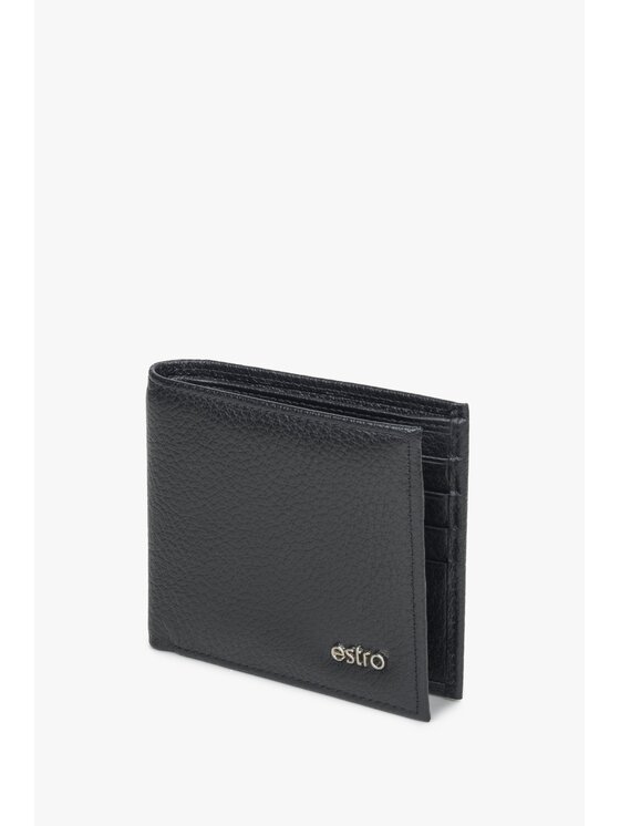 Estro Estro Μικρό Πορτοφόλι Ανδρικό ER00114456 Μαύρο