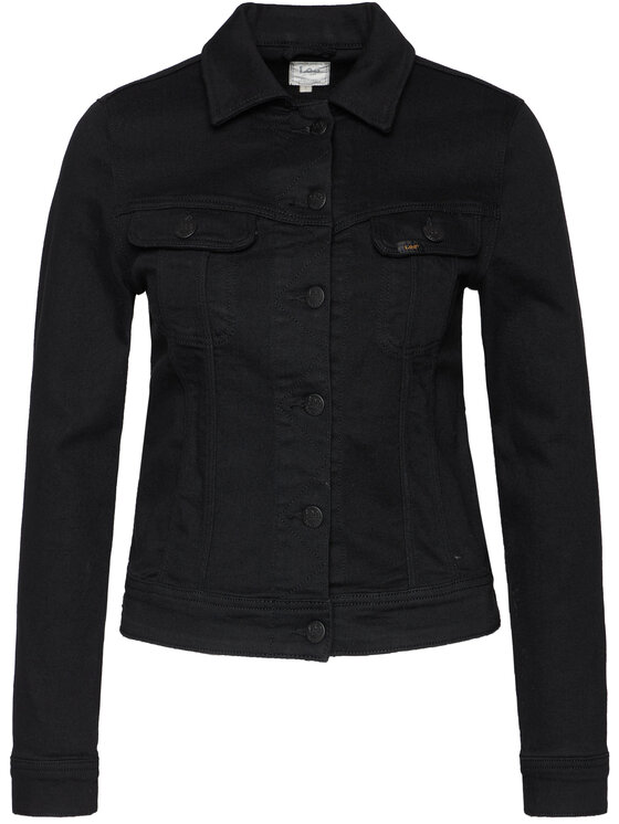 Lee Lee Giacca di jeans Rider L541PI47 112112700 Nero Slim Fit