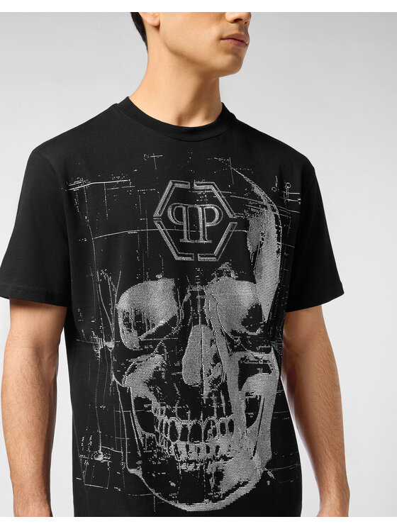 PHILIPP PLEIN PHILIPP PLEIN T-Shirt 27081 Czarny Regular Fit