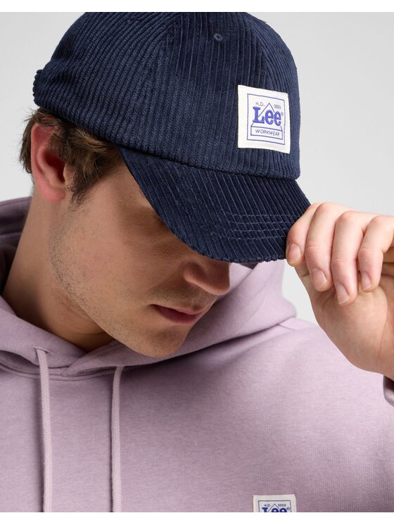 Lee Lee Sukienka CORD WORKWEAR CAP Niebieski