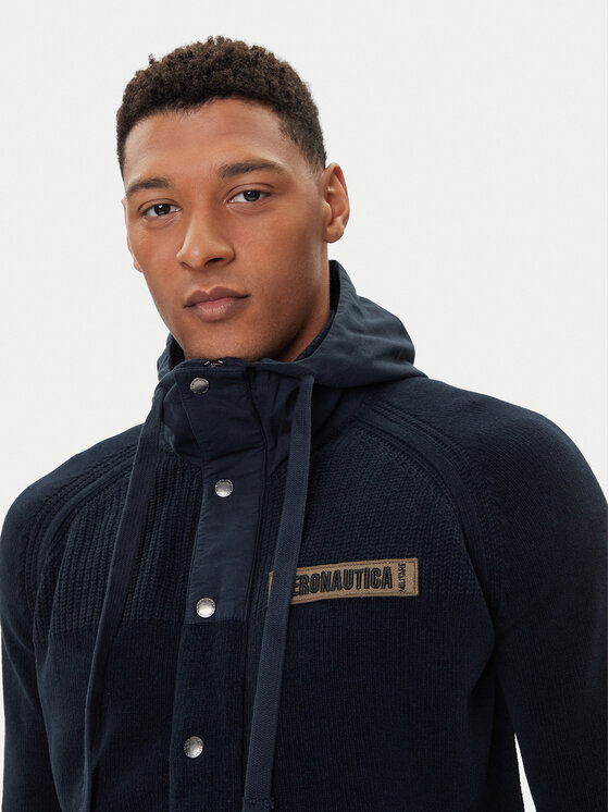 Aeronautica Militare Aeronautica Militare Mikina 252MA1575UL00539 Tmavomodrá Regular Fit