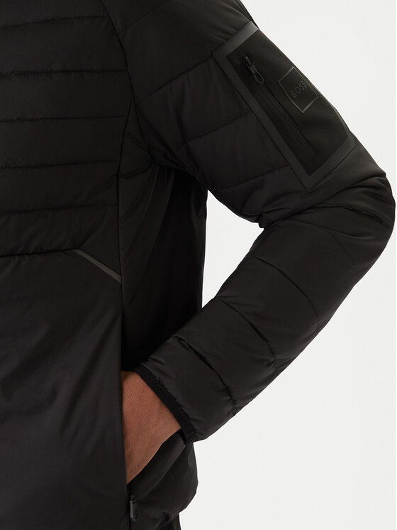 BOSS BOSS Преходно яке Ow Urbanex JT HD 50549181 Черен Regular Fit