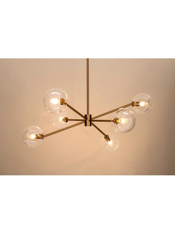 MIAhome MIAhome Lampa wisząca AURA 6 złota Złoty