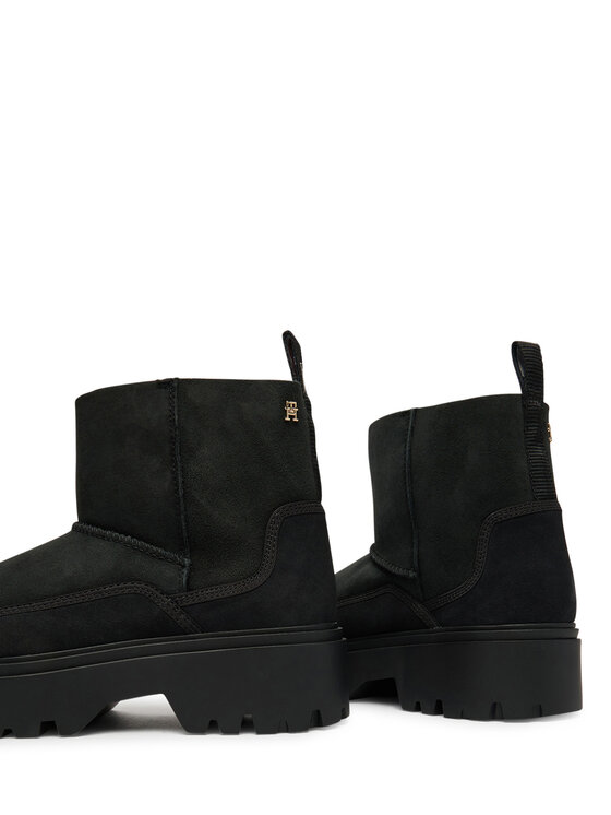 Tommy Hilfiger Tommy Hilfiger Śniegowce Real Shearling Pullon FW0FW08997 Czarny