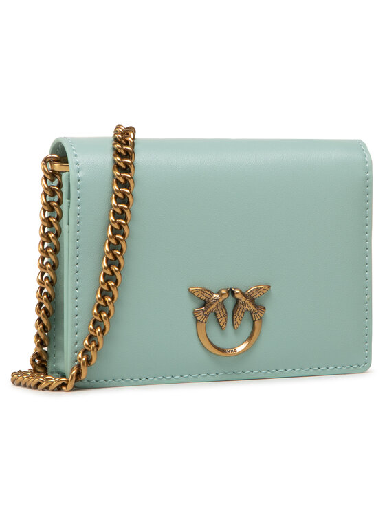 PINKO Pinko Handtasche Jolie Credit Card Holder Simply 2 PE 21 PLTT 1P225S Y6XT Grün