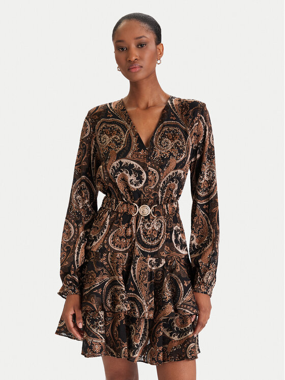 Guess Guess Ежедневна рокля W5BK53 W2770 Кафяв Regular Fit