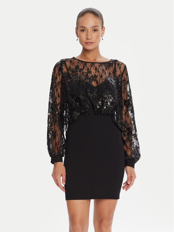 Rinascimento Rinascimento Coctailkleid CFC0125098003 Schwarz Regular Fit