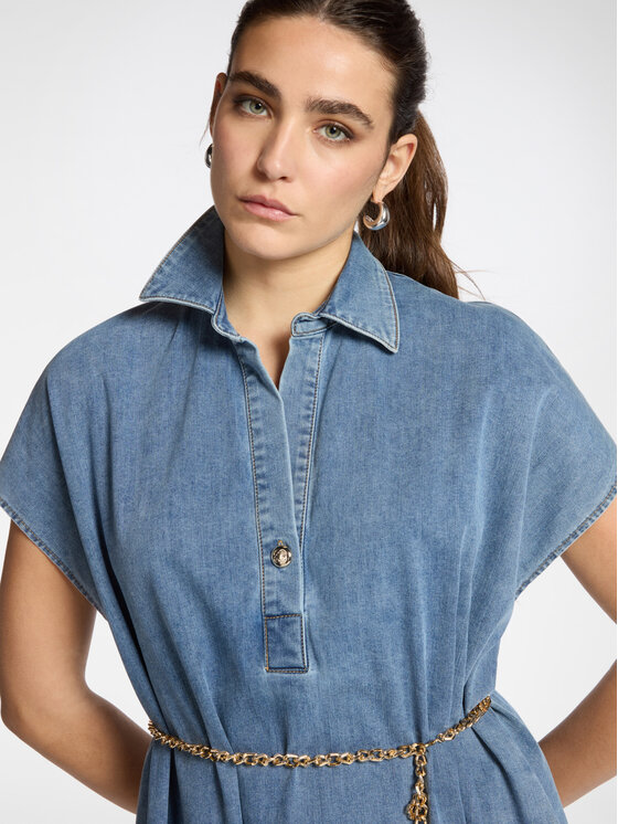 Elena Mirò Elena Mirò Abito da cocktail 7100E000316N024 Turchese A-Line Fit