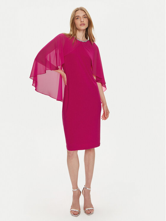 Joseph Ribkoff Joseph Ribkoff Kokteilinė suknelė 242731 Rožinė Slim Fit
