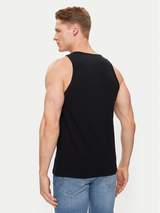 Versace Versace Tank top Medusa AUU01012 Čierna Regular Fit