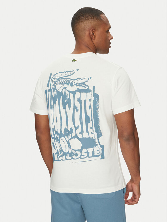 Lacoste Lacoste Футболка TH0288 Écru Classic Fit