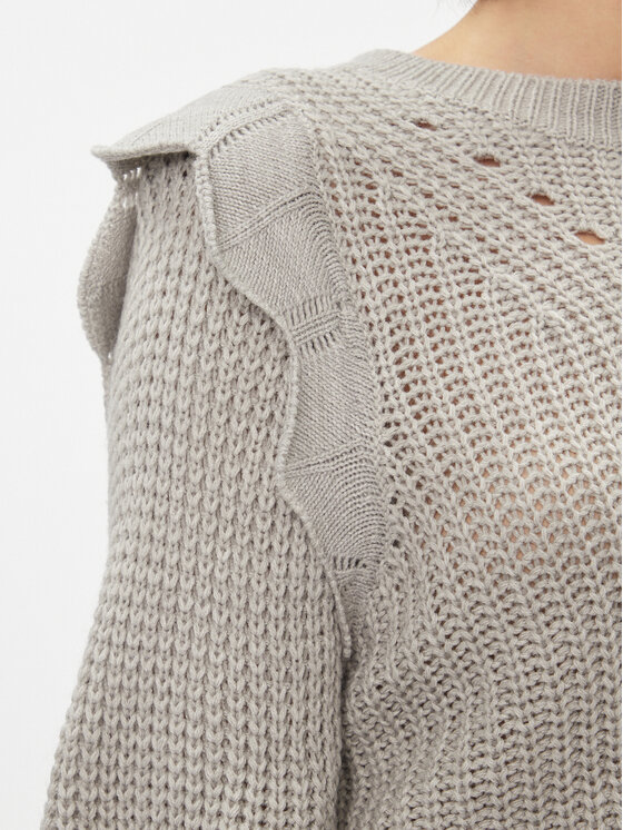 Vila Vila Pullover Norila 14090231 Grau Regular Fit