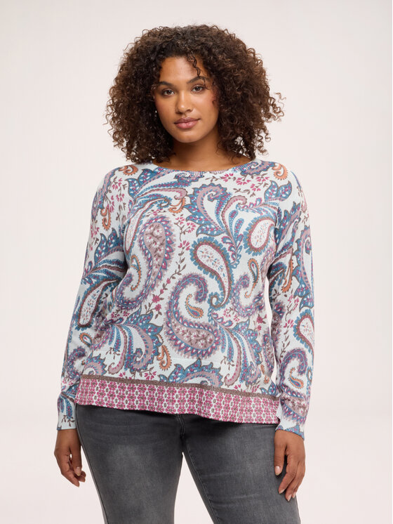 Fiorella Rubino Fiorella Rubino Maglione M396L008679N0R2 Turchese Regular Fit